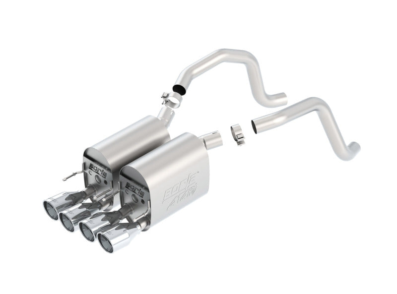 Borla 11816 - BOR11816 - Borla 05-08 Chevrolet Corvette Coupe/Conv 6.0L/6.2L 8cyl Aggressive ATAK Exhaust (rear section only) - Shipped in Europe - Tuningsupply.com