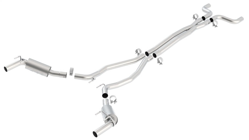 Borla 140378 - BOR140378 - Borla 10-13 Chevy Camaro SS 6.2L V8 ATAK Catback Exhaust Incl. X Pipe works w/GFX Package - Shipped in Europe - Tuningsupply.com