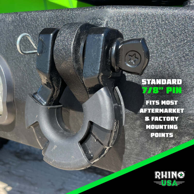 Rhino USA SUPERSHACK-RED - RSASUPERSHACK-RED - Rhino USA 8T Super Shackle 2-Pack (Red) - Shipped in Europe - Tuningsupply.com