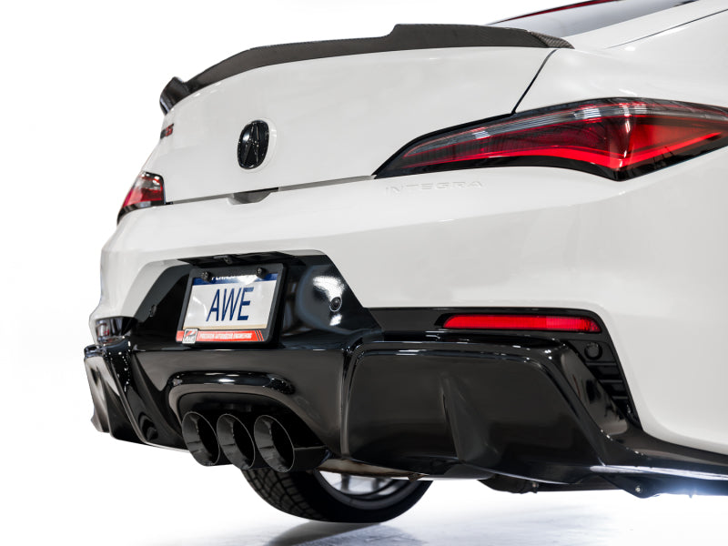 AWE Tuning 3015-53335 - AWE3015-53335 - AWE Tuning 2024 Acura Integra Type S DE5 FWD Touring Edition Exhaust w/ Triple Diamond Black Tips - Shipped in Europe - Tuningsupply.com