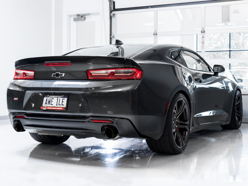 AWE Tuning 3020-33053 - AWE3020-33053 - AWE Tuning 16-19 Chevrolet Camaro SS Axle-back Exhaust - Track Edition (Diamond Black Tips) - Shipped in Europe - Tuningsupply.com