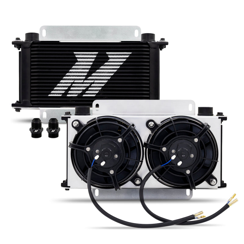 Mishimoto MMOC-19-K - MISMMOC-19-K - Mishimoto Universal Oil Cooler Kit - 19 Row Cooler and 2x5in Fans - Shipped in Europe - Tuningsupply.com