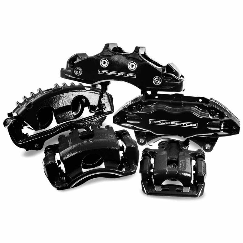 PowerStop S4858BLK - PSBS4858BLK - Power Stop 04-11 Ford F-150 Rear Black Caliper - Pair w/o Bracket - Shipped in Europe - Tuningsupply.com