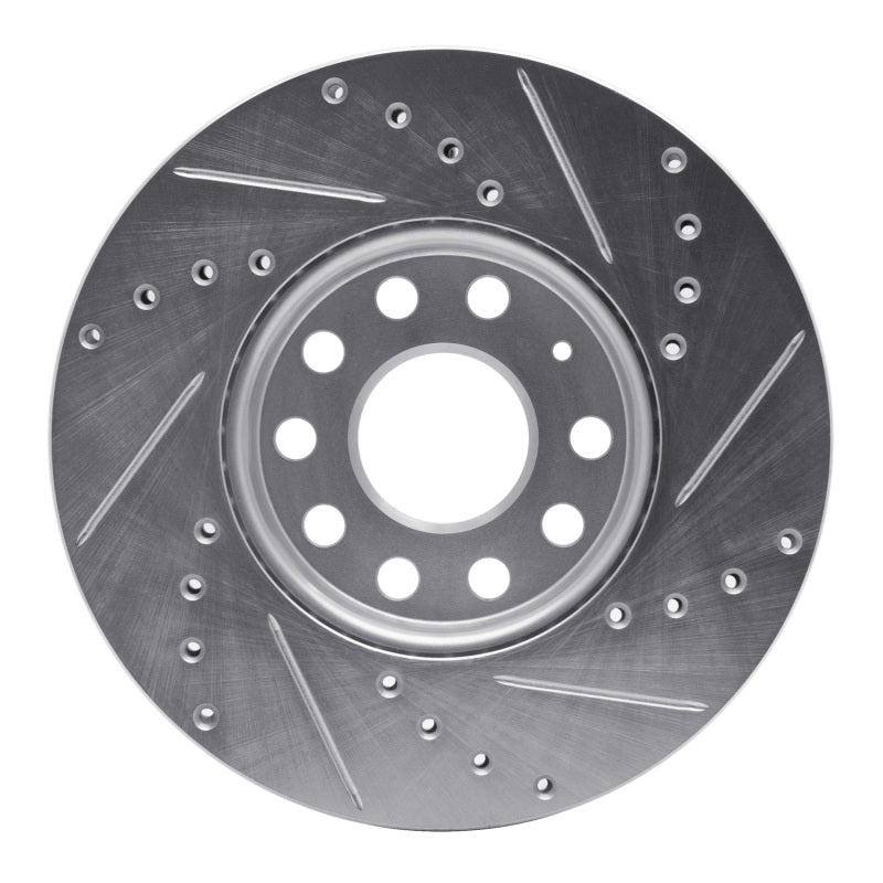 R1 Concepts 631-74028L - RNC631-74028L - R1 05-25 Audi A3 (Mexico) Front Left Drilled & Slotted Silver Brake Rotor - Shipped in Europe - Tuningsupply.com
