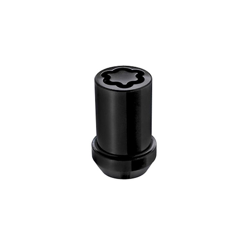 McGard 25357 - MCG25357 - McGard Wheel Lock Nut Set - 4pk. (Tuner / Cone Seat) M12X1.5 / 13/16 Hex / 1.24in. Length - Black - Shipped in Europe - Tuningsupply.com
