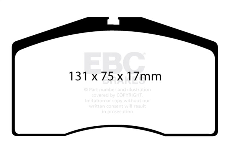 EBC DP4997R - EBCDP4997R - EBC 93-95 Porsche 911 (964) 3.6 Turbo Yellowstuff Front Brake Pads - Shipped in Europe - Tuningsupply.com