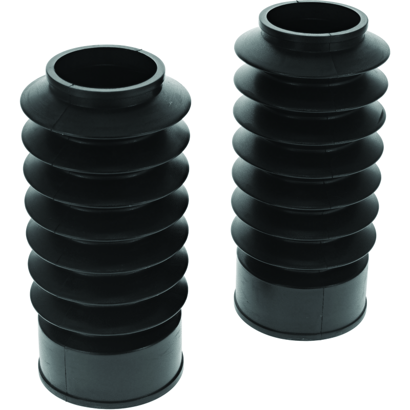 Bikers Choice 666767 - BKC666767 - Bikers Choice 49MM Black Short Fork Boots Extended 6.5in / Collapsed 3in (Pair) - Shipped in Europe - Tuningsupply.com