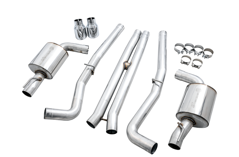AWE Tuning 3020-32056 - AWE3020-32056 - AWE Tuning 2015+ Dodge Charger 6.4L/6.2L SC Non-Resonated Touring Edition Exhaust - Silver Tips - Shipped in Europe - Tuningsupply.com