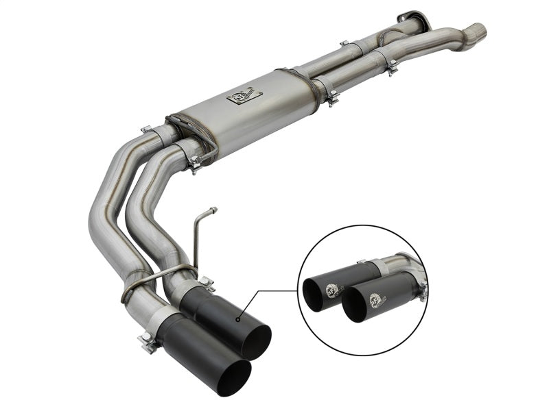 aFe 49-43091-B - AFE49-43091-B - aFe POWER Rebel Series 3in 409 SS Cat Back Exhaust w/ Black Tips 17 Ford F-150 Raptor V6-3.5L - Shipped in Europe - Tuningsupply.com
