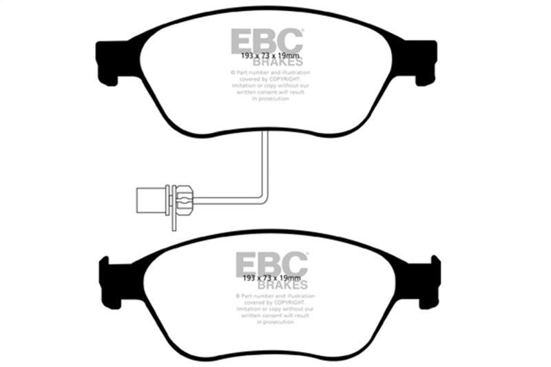 EBC DP31535C - EBCDP31535C - EBC 03-10 Audi A8 Quattro 4.2 Redstuff Front Brake Pads - Shipped in Europe - Tuningsupply.com