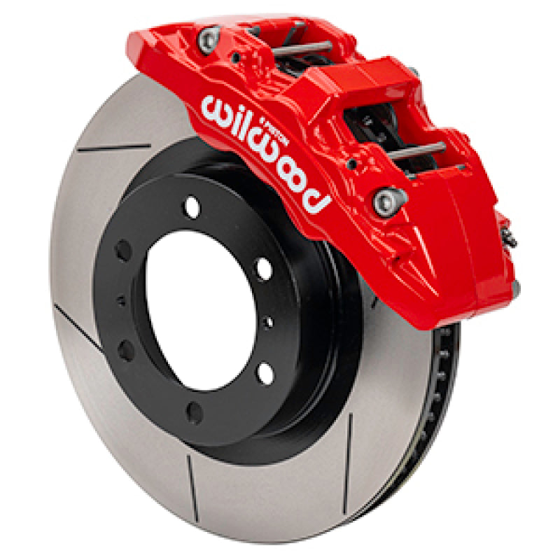 Wilwood 140-17511-R - WIL140-17511-R - Wilwood 15-21 Toyota Tacoma Aero6-DM Front Brake Kit 13.31 Rotor - Red w/Lines - Shipped in Europe - Tuningsupply.com