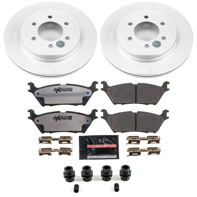 PowerStop CPK8030-36 - PSBCPK8030-36 - Power Stop 18-21 Ford Expedition Rear Z36 Coated Truck & Tow Brake Kit - Shipped in Europe - Tuningsupply.com