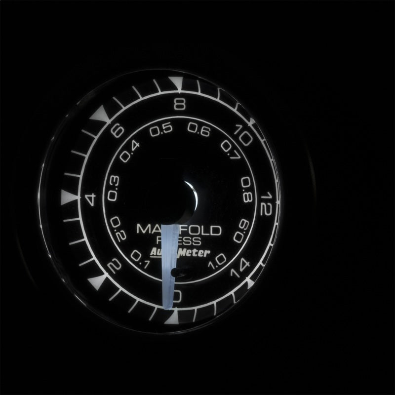 AutoMeter 8150 - ATM8150 - Autometer Chrono 2-1/16in 15PSI Manifold Pressure Gauge - Shipped in Europe - Tuningsupply.com