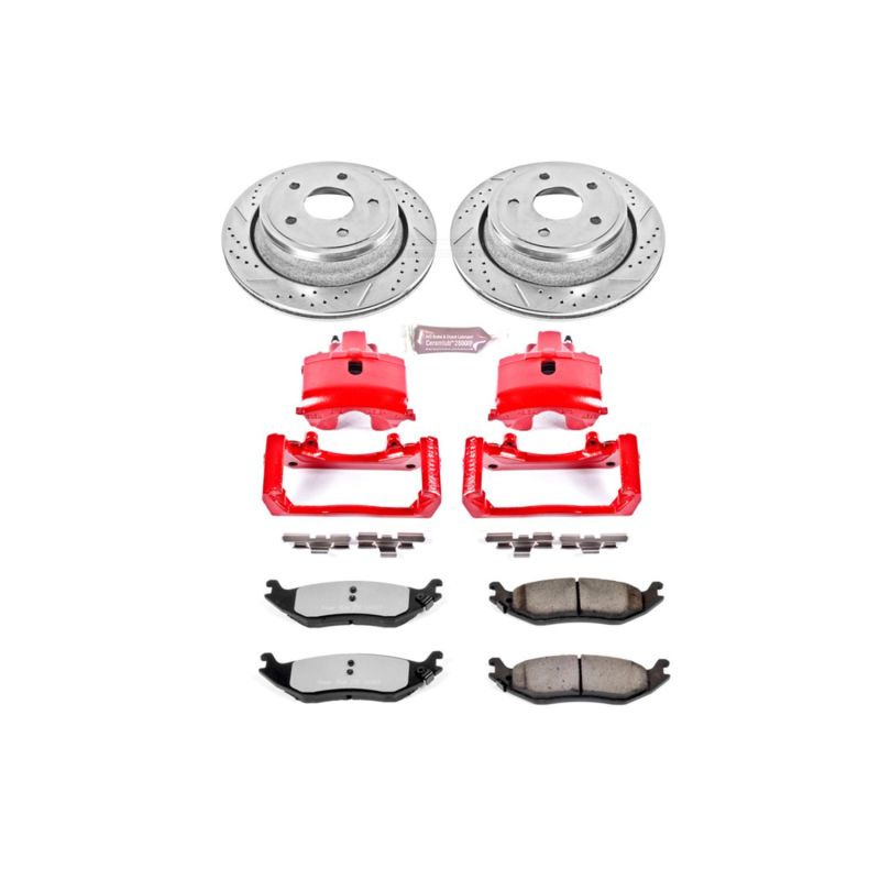 PowerStop KC2172-36 - PSBKC2172-36 - Power Stop 19-21 Ram 1500 Classic Rear Z36 Truck&Tow Kit w/Cals - Shipped in Europe - Tuningsupply.com