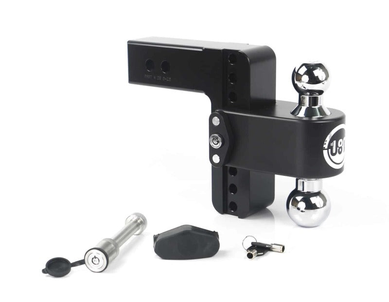 Weigh Safe CTB6-2.5-KA-CER-BLA - WEICTB6-2.5-KA-CER-BLA - Weigh Safe 180 Hitch 6in Drop Hitch & 2.5in Shank (10K/18.5K GTWR) w/WS05 - Black Cerakote - Shipped in Europe - Tuningsupply.com