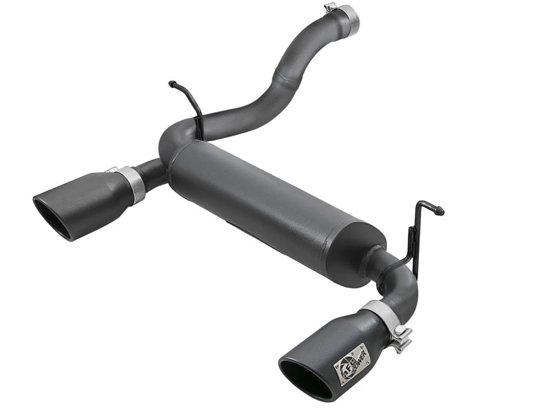 aFe 49-48067-B - AFE49-48067-B - aFe Rebel Series 2.5in 409 SS Axle-Back Exhaust w/ Black Tips 2018+ Jeep Wrangler (JL) V6 3.6L - Shipped in Europe - Tuningsupply.com