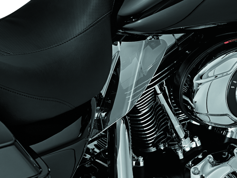 Kuryakyn 1196 - KUR1196 - Kuryakyn Saddle Shields Heat Deflectors 08 Touring Smoke - Shipped in Europe - Tuningsupply.com