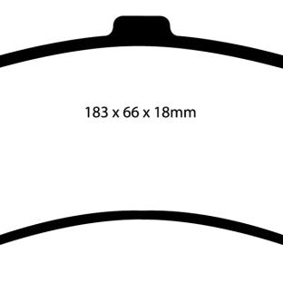 EBC DP41635R - EBCDP41635R - EBC 02 Cadillac Escalade 5.3 (PBR rear caliper) Yellowstuff Rear Brake Pads - Shipped in Europe - Tuningsupply.com