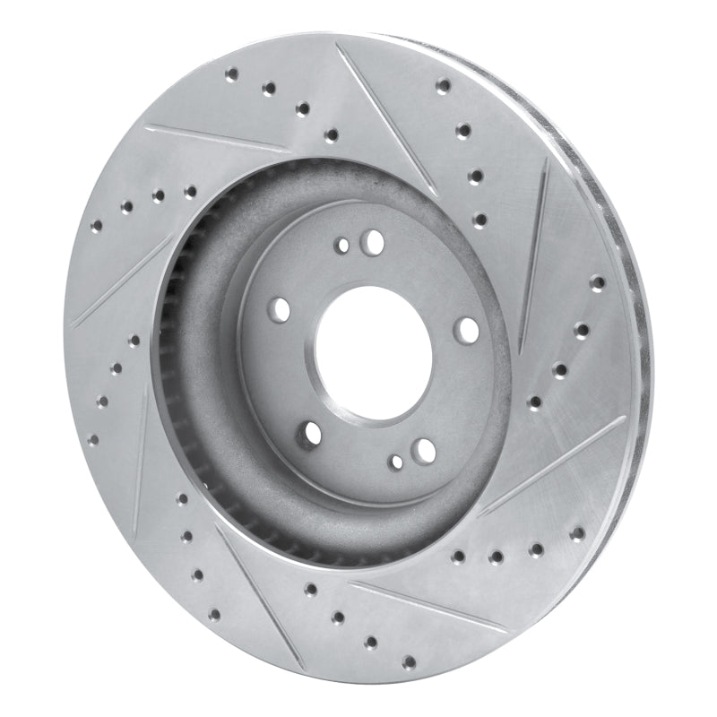 R1 Concepts 631-21040L - RNC631-21040L - R1 18-23 Genesis G70 Front Left Drilled & Slotted Silver Brake Rotor - Shipped in Europe - Tuningsupply.com