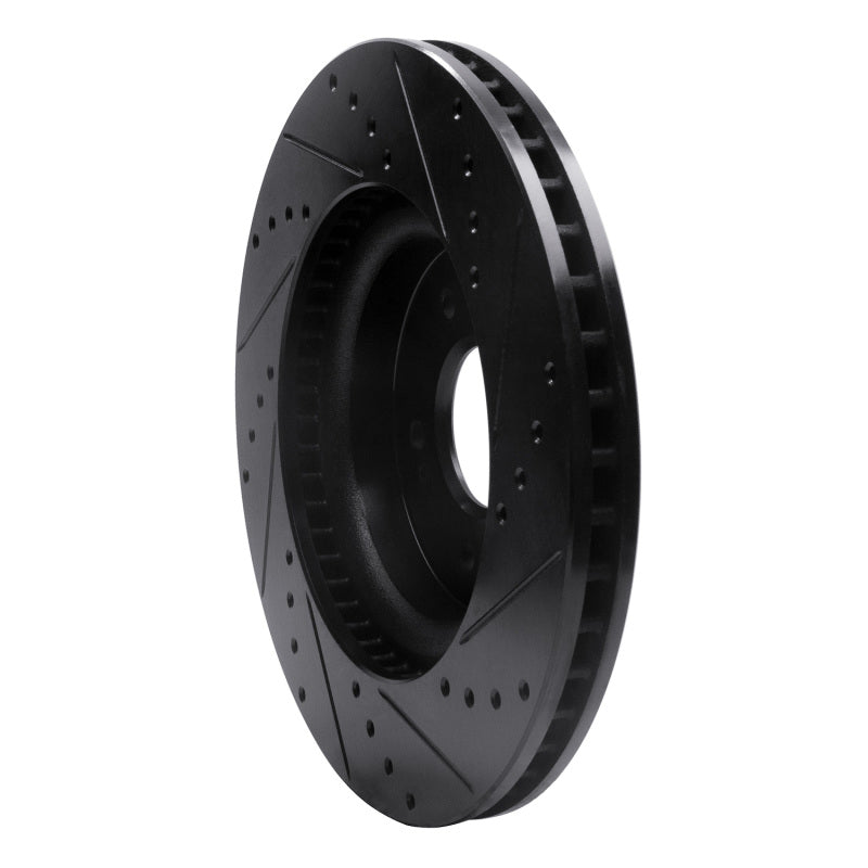 R1 Concepts 633-21040L - RNC633-21040L - R1 18-23 Genesis G70 Front Left Drilled & Slotted Black Brake Rotor - Shipped in Europe - Tuningsupply.com