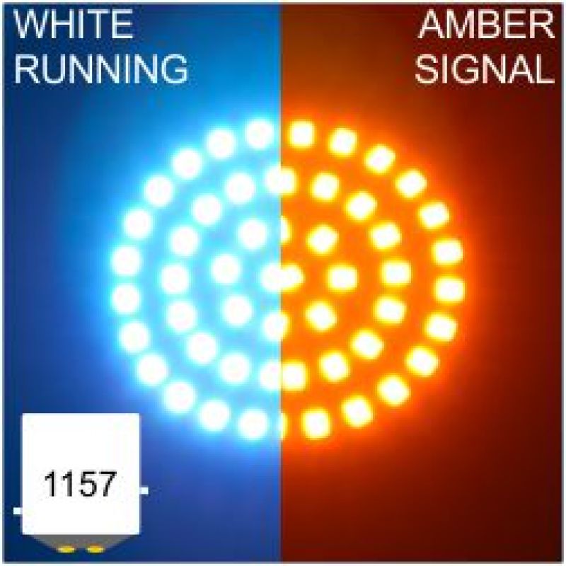 Letric Lighting LLC-B7WA - LETLLC-B7WA - Letric Lighting Bullet Styl Insrt 1157 H/L Amb - Shipped in Europe - Tuningsupply.com