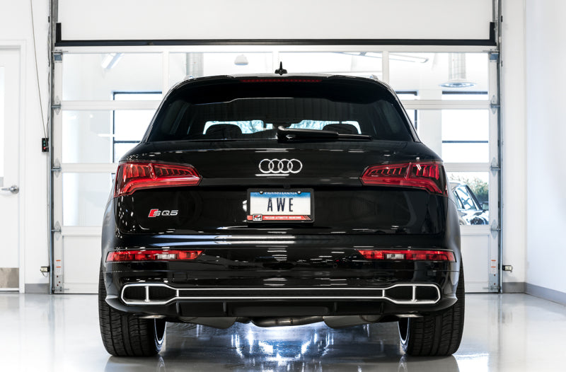AWE Tuning 3020-31022 - AWE3020-31022 - AWE Tuning Audi B9 SQ5 Non-Resonated Touring Edition Cat-Back Exhaust - No Tips (Turn Downs) - Shipped in Europe - Tuningsupply.com