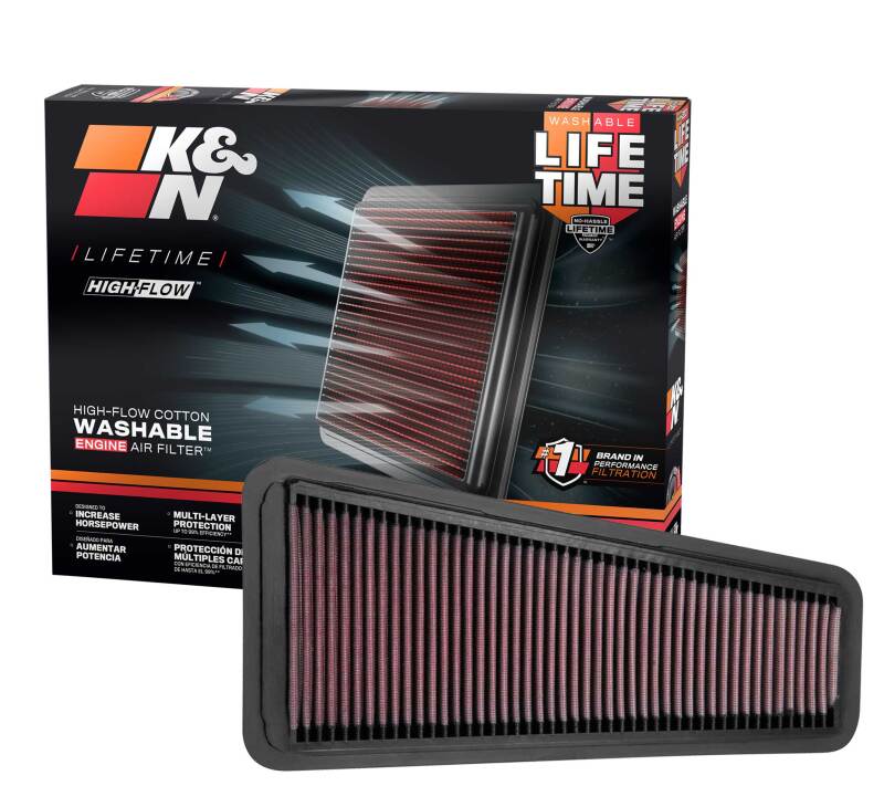 K&N Engineering 33-2281 - KNN33-2281 - K&N 05-10 Toyota Tacoma/Tundra / 02-09 4Runner / 07-09 FJ Cruiser Drop In Air Filter - Shipped in Europe - Tuningsupply.com