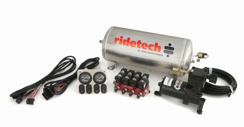 Ridetech 30154000 - RID30154000 - Ridetech 3 Gallon 4-Way Analog Air Ride Compressor Leveling System - Shipped in Europe - Tuningsupply.com