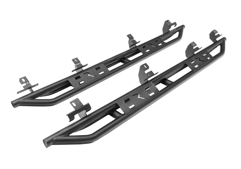 Rampage - RAM88736 - Rampage 20-22 Jeep Gladiator SRS Sidebar Rock Crawler Steps - Black - Shipped in Europe - Tuningsupply.com