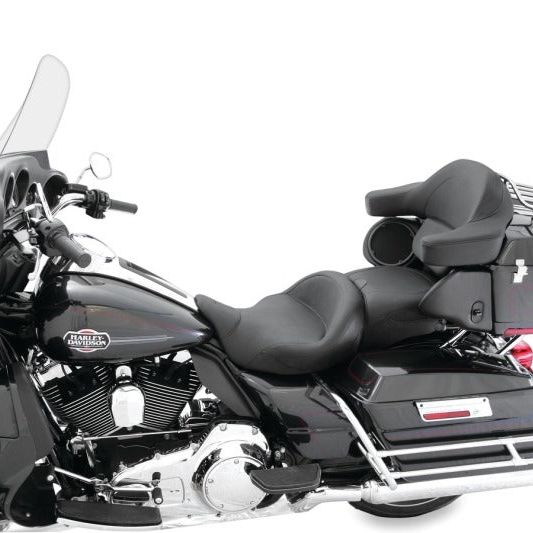 Mustang Motorcycle 79538 - MMP79538 - Mustang 08-21 Harley Electra Glide, Rd Glide, Rd King, Str Glide Super Touring 1PC Seat - Black - Shipped in Europe - Tuningsupply.com