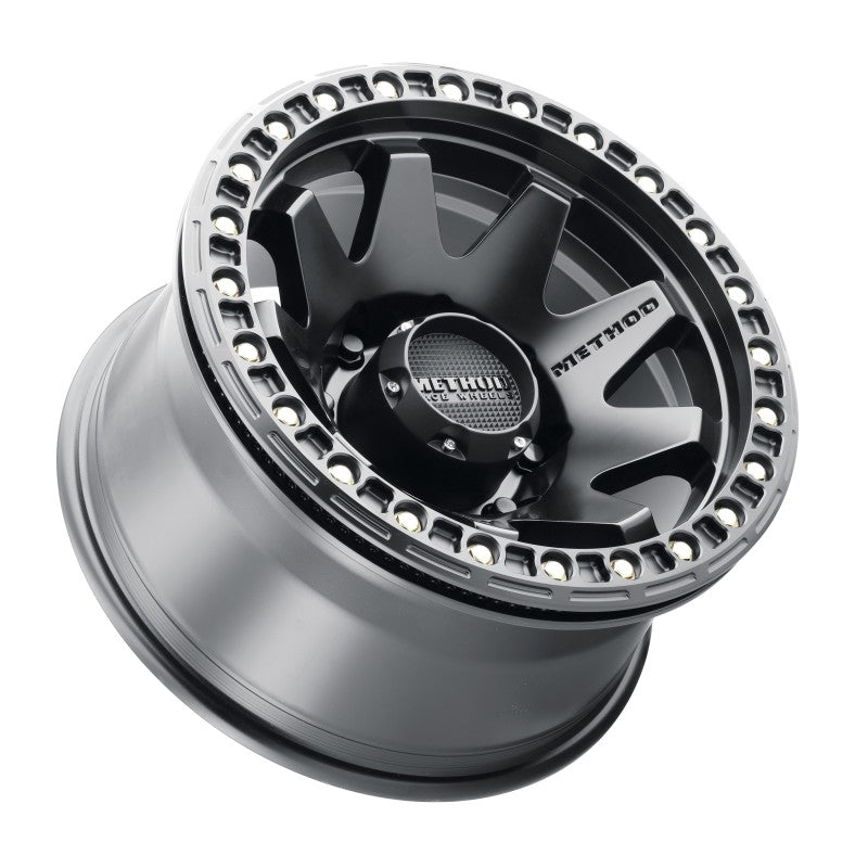 Method Wheels - MRWMR10879080544B - Method MR108 17x9 -44mm Offset 8x6.5 130.81mm CB Matte Black w/BH-H24125-38 Wheel - Shipped in Europe - Tuningsupply.com
