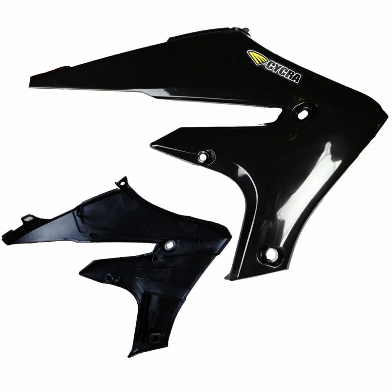Cycra 1CYC-1784-12 - CYC1CYC-1784-12 - Cycra 20+ Yamaha WR250F Powerflow Radiator Shrouds - Black - Shipped in Europe - Tuningsupply.com