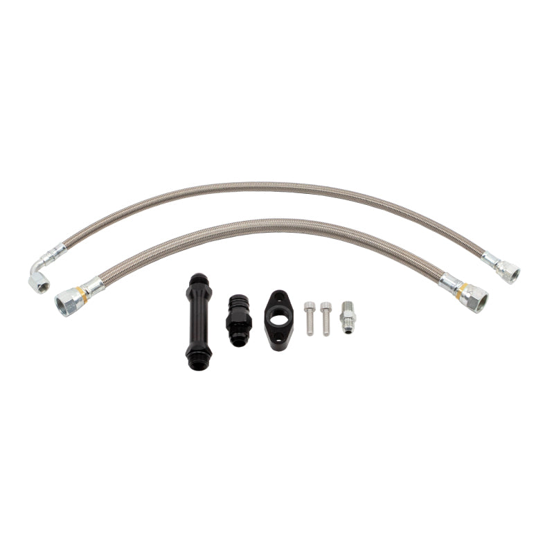 Wehrli WCF100279 - WCFWCF100279 - Wehrli Cummins High Mount 2nd Gen Turbo Swap Oil Line Kit - Shipped in Europe - Tuningsupply.com
