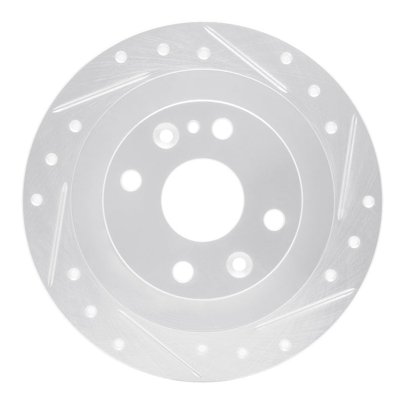 R1 Concepts 631-54003R - RNC631-54003R - R1 90-03 Ford Escort Rear Right Drilled & Slotted Silver Brake Rotor - Shipped in Europe - Tuningsupply.com