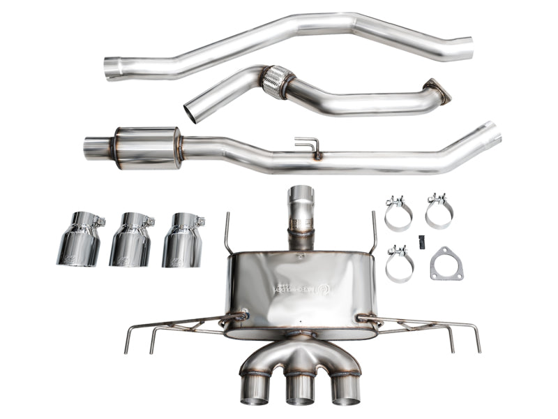 AWE Tuning 3015-52287 - AWE3015-52287 - AWE Tuning 2023 Honda Civic Type R FL5 Touring Edition Exhaust w/ Triple Chrome Silver Tips - Shipped in Europe - Tuningsupply.com