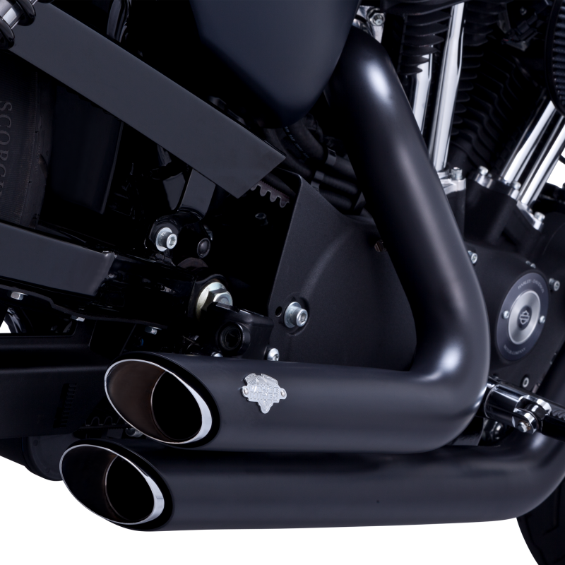 Vance and Hines 47219 - VAH47219 - Vance & Hines HD Sportster 04-13 Shortshots Staggered Full System Exhaust - Shipped in Europe - Tuningsupply.com