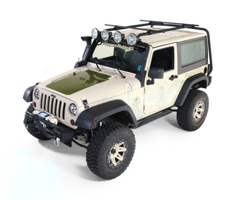 Rugged Ridge - RUG11703.01 - Rugged Ridge Roof Rack 07-18 Jeep 2-Door Jeep Wrangler - Shipped in Europe - Tuningsupply.com