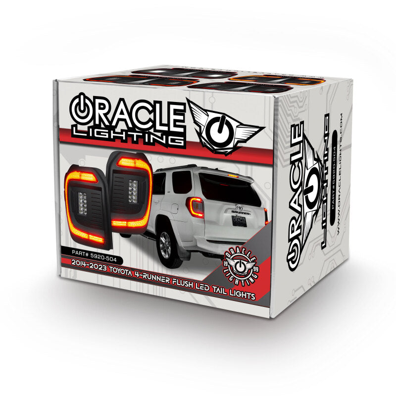 ORACLE Lighting 5920-504-T - ORL5920-504-T - Oracle 14-23 Toyota 4Runner Black Series Lensless Flush Style LED Tail Lights - Tinted - Shipped in Europe - Tuningsupply.com