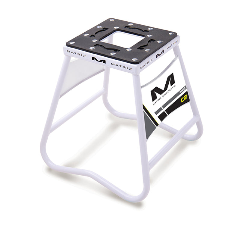 Matrix Concepts C2-100 - MATC2-100 - Matrix Concepts C2 Steel Stand with Nameplate - White - Shipped in Europe - Tuningsupply.com