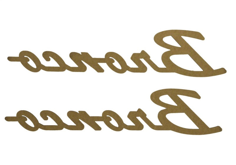 Ford Racing M-1447-BSGS - FRPM-1447-BSGS - Ford Racing 21-24 Bronco Classic Script Fender Badge Kit - Gloss Black - Shipped in Europe - Tuningsupply.com