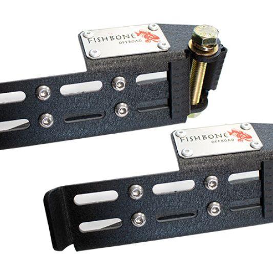 Fishbone Offroad FB21268 - FBOFB21268 - Fishbone Offroad 2007+ Jeep Wrangler/Gladiator Steel - Black Foot Peg Set - Shipped in Europe - Tuningsupply.com