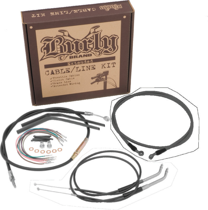 Burly Brand B30-1068 - BURB30-1068 - Burly Brand Control Kit 14in Dyna - Black - Shipped in Europe - Tuningsupply.com