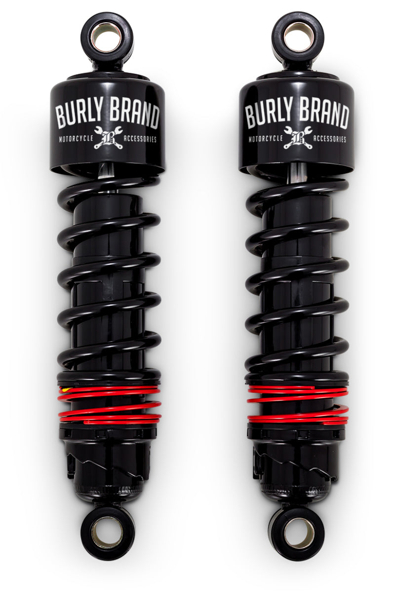 Burly Brand B28-1207B - BURB28-1207B - Burly Brand Slammer Plus Shocks 11.5in - Black - Shipped in Europe - Tuningsupply.com
