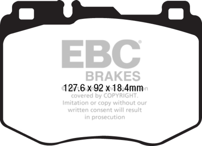 EBC DP32210C - EBCDP32210C - EBC 15-16 Mercedes-Benz C400 (W205) 3.0 Twin Turbo 4-Matic Redstuff Front Brake Pads - Shipped in Europe - Tuningsupply.com