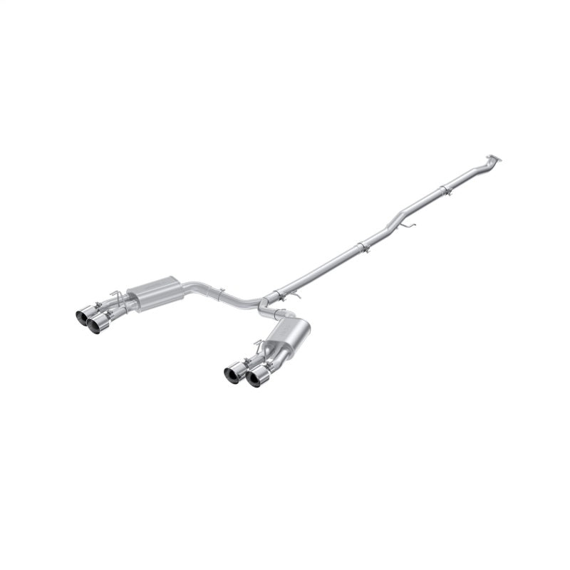 MBRP S4715AL - MBRPS4715AL - MBRP 21-23 Hyundai Sonata N Line 2.5L Turbo Aluminized Steel 2.5in Cat-Back w/ Quad Tips - Shipped in Europe - Tuningsupply.com