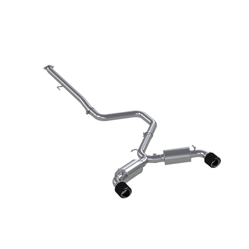 MBRP PS47063CF - MBRPS47063CF - MBRP 2019+ Hyundai Veloster N 2.0L Turbo 3in Cat Back - T304 Stainless - Carbon Fiber Tip - Shipped in Europe - Tuningsupply.com