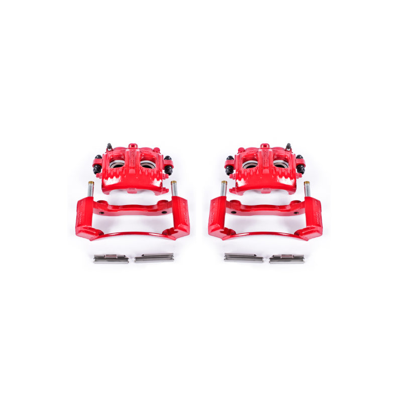 PowerStop S4652 - PSBS4652 - Power Stop 97-02 Ford Expedition Front Red Calipers w/Brackets - Pair - Shipped in Europe - Tuningsupply.com