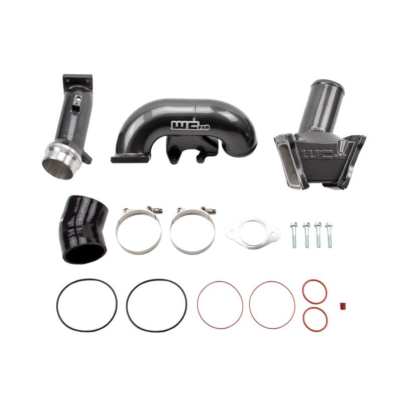 Wehrli WCF100163-GB - WCFWCF100163-GB - Wehrli 2006-2007 LBZ Duramax High Flow 3in Y-Bridge Kit- Gloss Black - Shipped in Europe - Tuningsupply.com