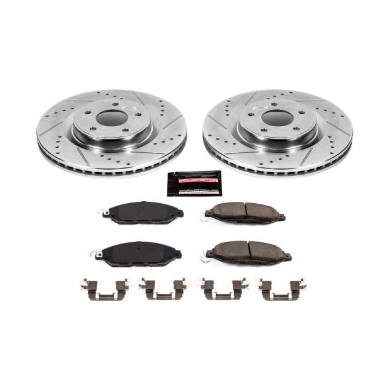 PowerStop K6496 - PSBK6496 - Power Stop 2013 Infiniti JX35 Front Z23 Evolution Sport Brake Kit - Shipped in Europe - Tuningsupply.com