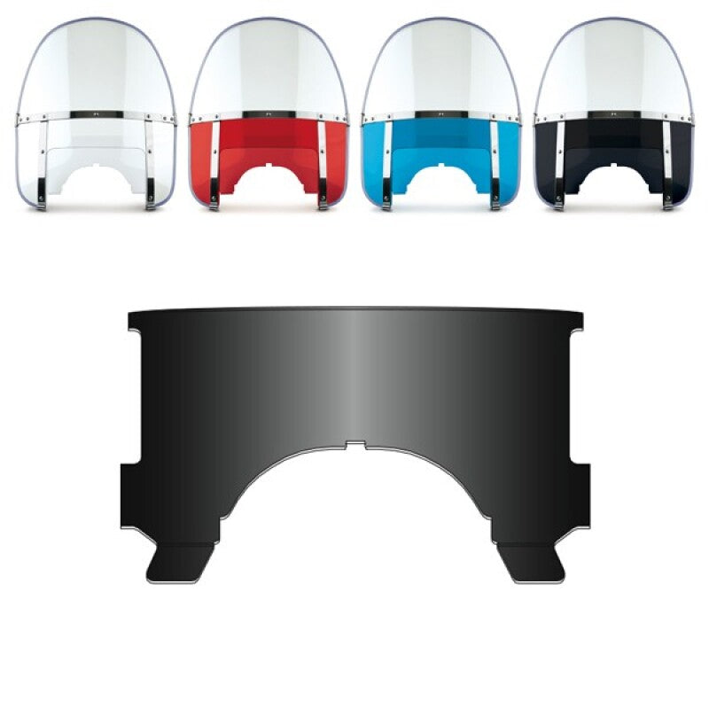 National Cycle 23013 - NAT23013 - National Cycle 60-84 Harley-Davidson FLH Lower Window-Black - Shipped in Europe - Tuningsupply.com